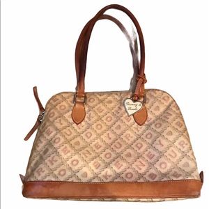 Dooney & Bourke Signature Crossword Satchel